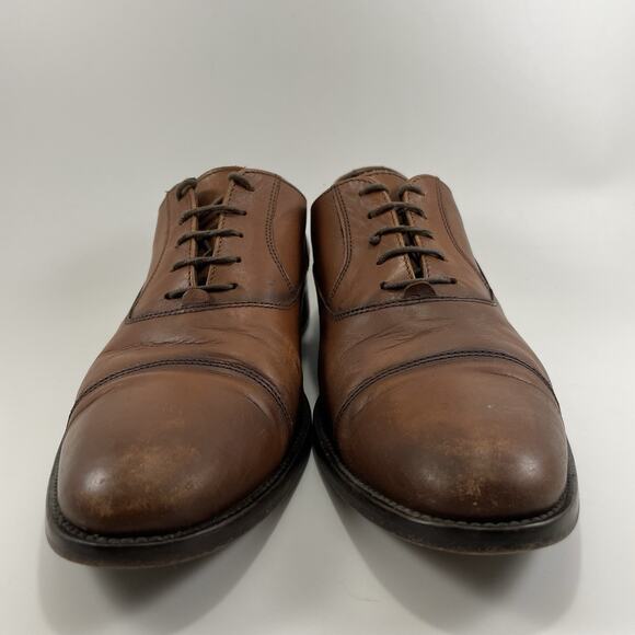 To Boot New York Brandon Captoe Oxford Mens Size 10.5 Brown Leather Dress - Picture 2 of 9